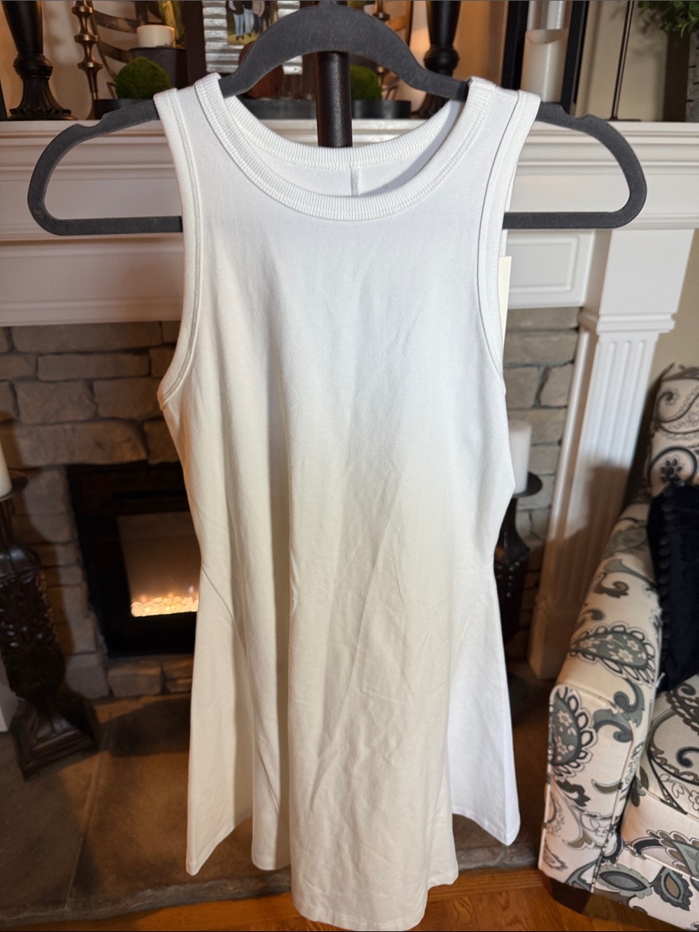 a new day White Ribbed Tank Dress